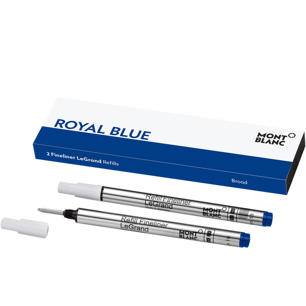 2 Fineliner LeGrand Refills, Royal Blue - Broad