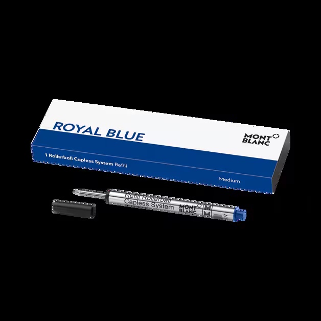 1 Rollerball Capless System Refill, Royal Blue - Medium