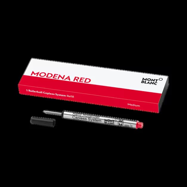 1 Rollerball Capless Refill, Modena Red - Medium
