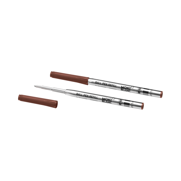 2 Ballpoint Refills, Toffee Brown - Medium