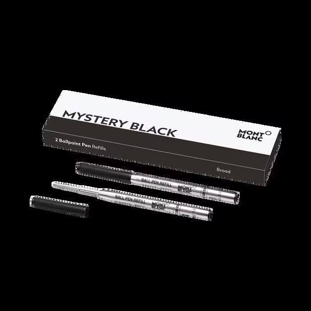 2 Ballpoint Refills, Mystery Black - Fine
