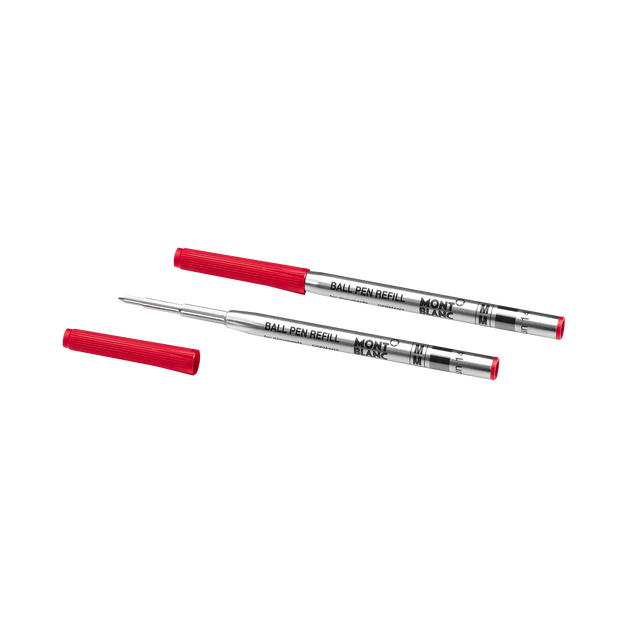 2 Ballpoint Refills, Modena Red - Medium
