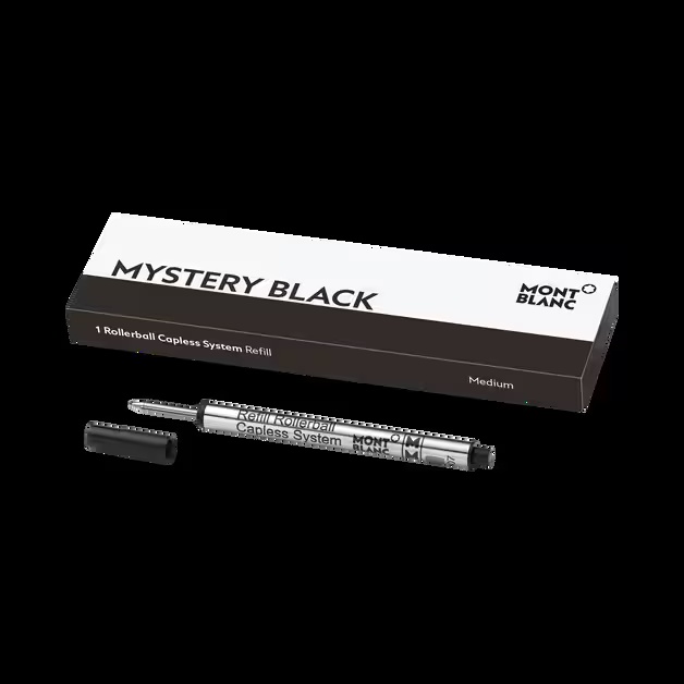 1 Rollerball Capless Refill, Mystery Black - Medium