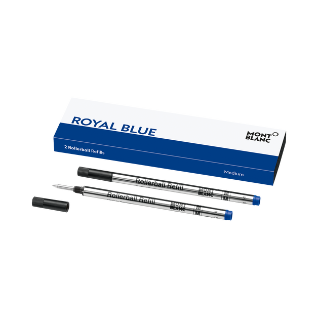 2 Rollerball Refills, Royal Blue - Medium