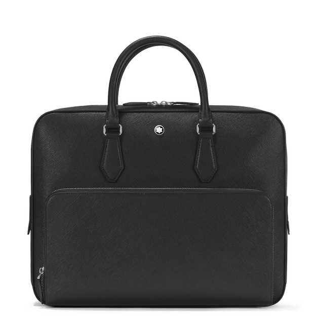 Sartorial medium document case with pocket