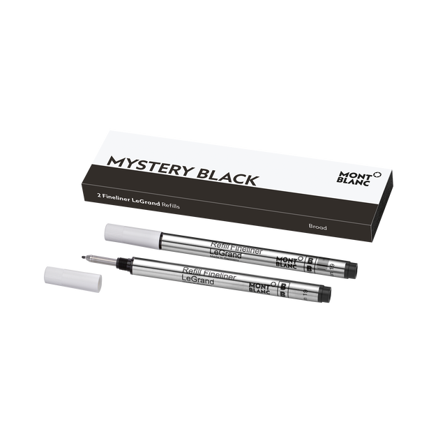 2 Fineliner LeGrand Refills, Mystery Black - Broad