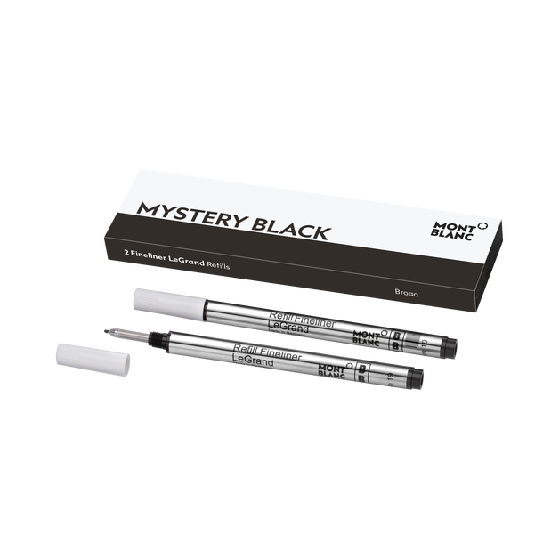 2 Fineliner LeGrand Refills, Mystery Black - Broad